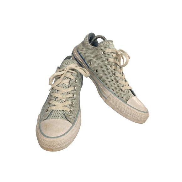 Converse Women's Size 8 All Star Low-Top Light Blue White Mesh Sneakers  shoes - Picture 1 of 8